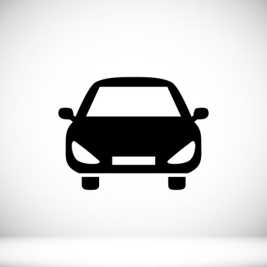 Araba taşıma düz simgesi