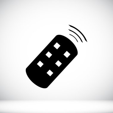 Uzaktan kumanda düz simgesi