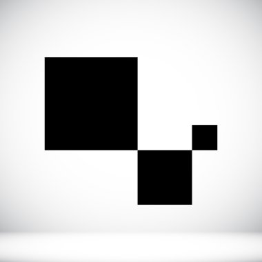 soyut geometrik küpleri simgesi