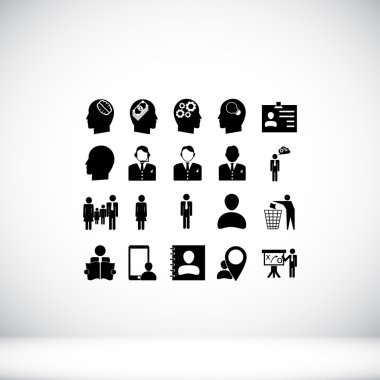 iş insanlar düz simgeler