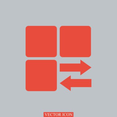 Infographic tarz küp simgesini