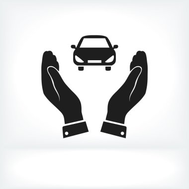 Ellerin simgesinde araba