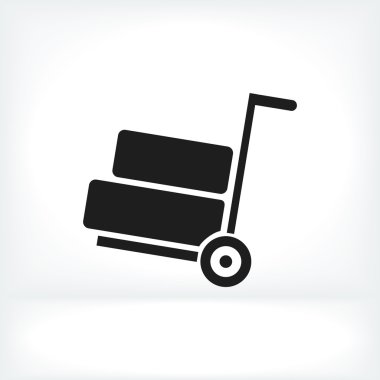 el arabası ile yük simgesi