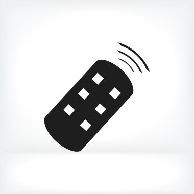 Uzaktan kumanda düz simgesi
