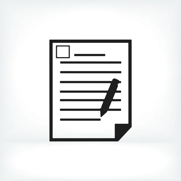 Icono de documento de oficina — Vector de stock