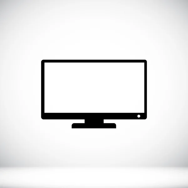 TV, icône plat de la télévision — Image vectorielle