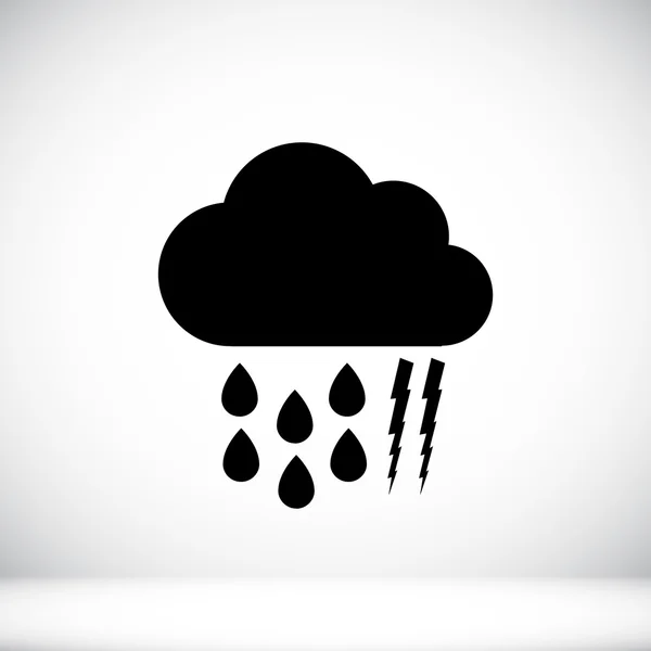 Tiempo nube icono — Vector de stock