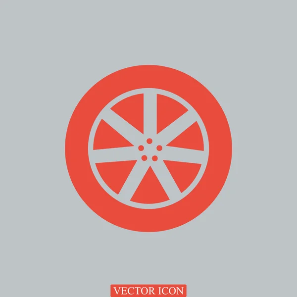 Automobile wheel icon — Stock Vector