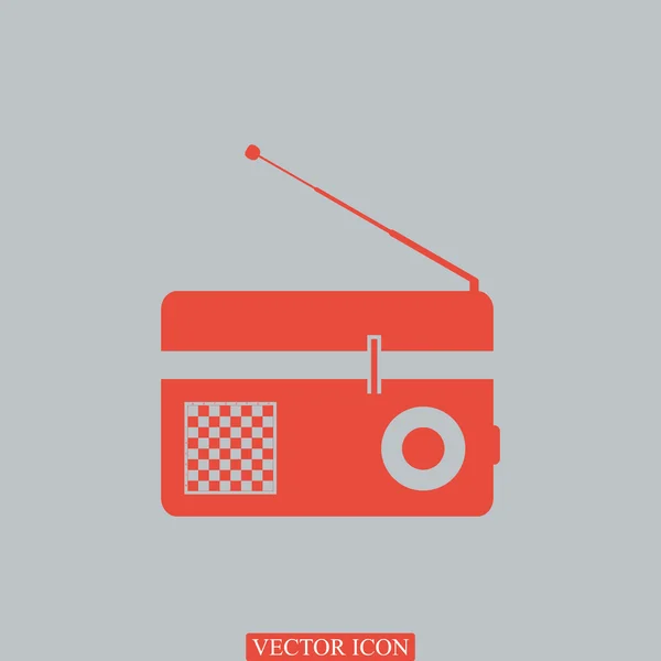 Retro radio pictogram — Stockvector