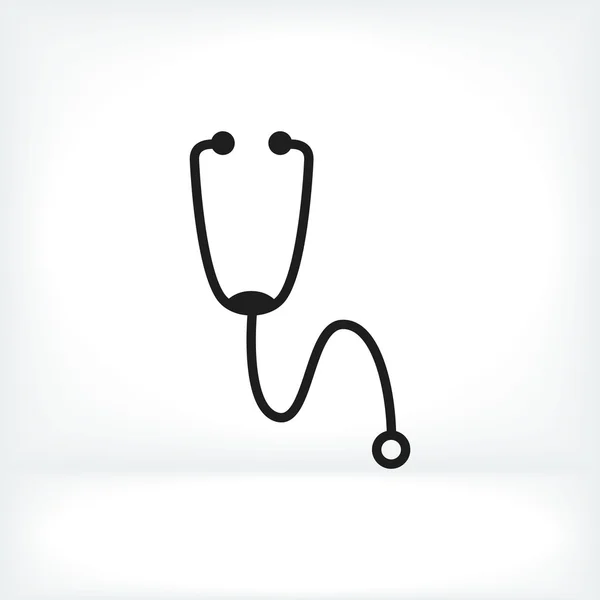 Orvosi sztetoszkóppal ikon — Stock Vector