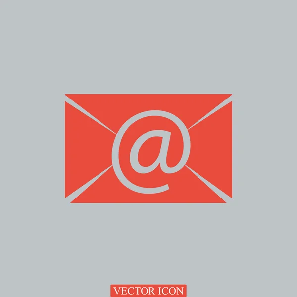 E-Mail-Nachricht flaches Symbol — Stockvektor