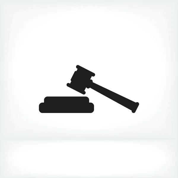 Judge gavel icon — Stock Vector