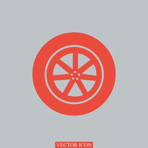 Icône de roue de voiture — Image vectorielle