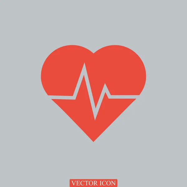 Szívverés orvosi ikon — Stock Vector
