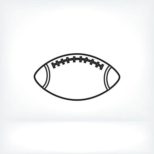 Ikona ragby míče — Stockový vektor