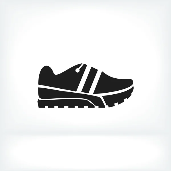 Zapato de correr icono plano — Vector de stock