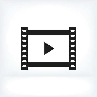 Media player düz simgesi