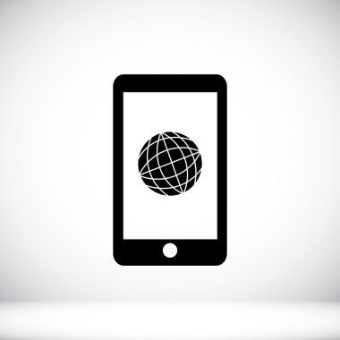 düz simge ile Smartphone