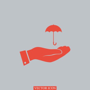 El simgesi olan şemsiye