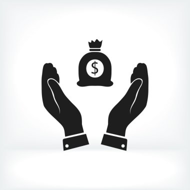 Ellerin simgesinde para