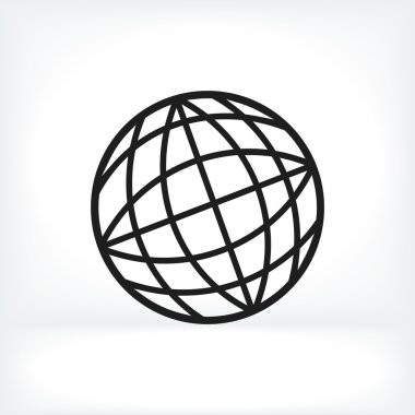 Soyut küre logo simge