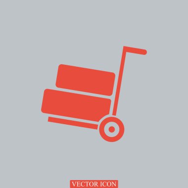 el arabası ile yük simgesi