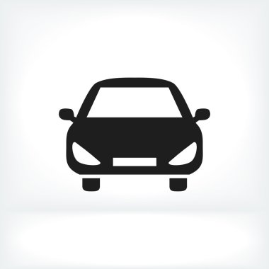 Araba taşıma düz simgesi