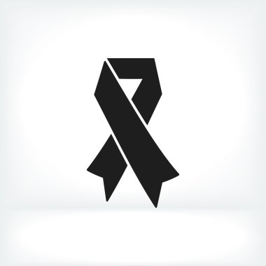 AIDS kurdele düz simgesi