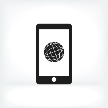 düz simge ile Smartphone