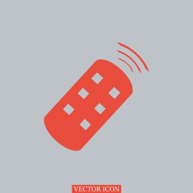 Uzaktan kumanda düz simgesi