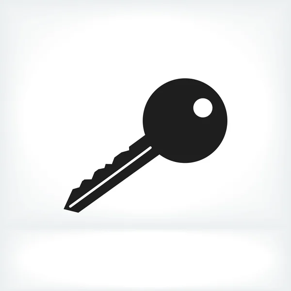 Ikona klucz płaski — Wektor stockowy