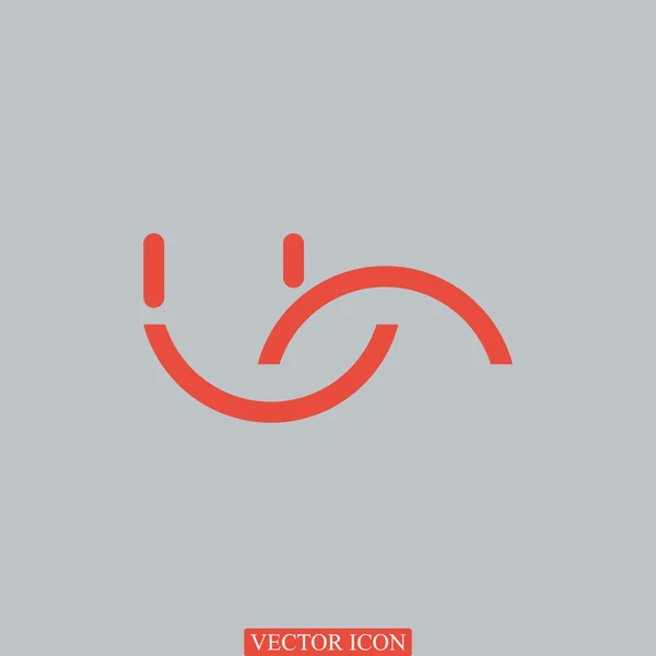 Icône sourire visage — Image vectorielle