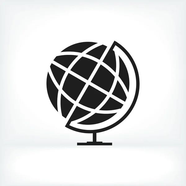 Geographical globe icon — Stock Vector