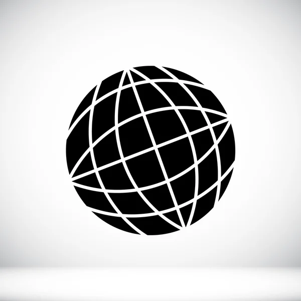 Αφηρημένη λογότυπο υδρόγειο εικονίδιο — Διανυσματικό Αρχείο