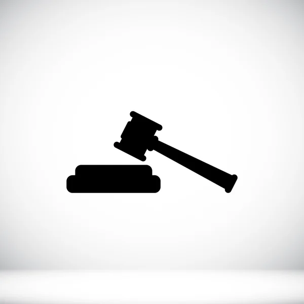 Yargıç tokmak simgesi — Stok Vektör