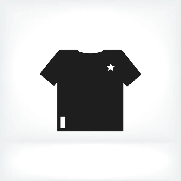 Casual kleding t-shirt pictogram — Stockvector