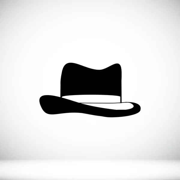 Ícone chapéu masculino —  Vetores de Stock
