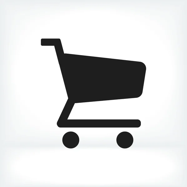 Carrito de compras icono plano — Archivo Imágenes Vectoriales