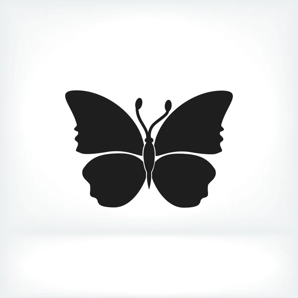 Butterfly logo ikonu — Stockový vektor