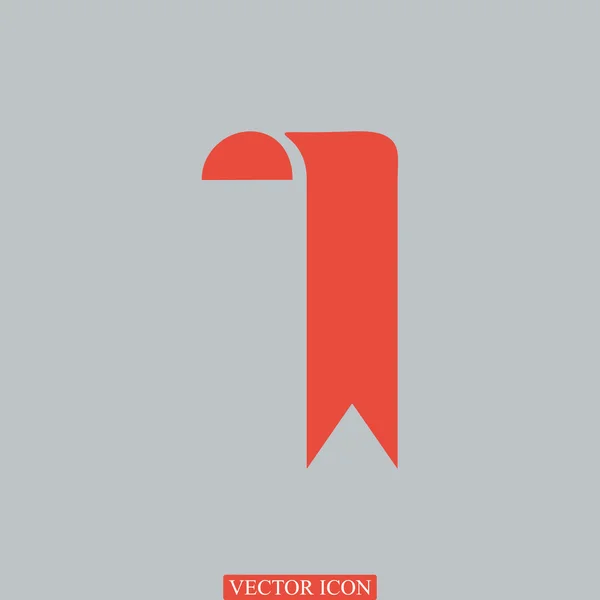 Könyvjelző szalag ikon — Stock Vector