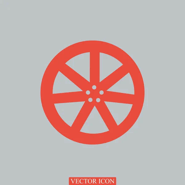 Icône roue automobile jante — Image vectorielle