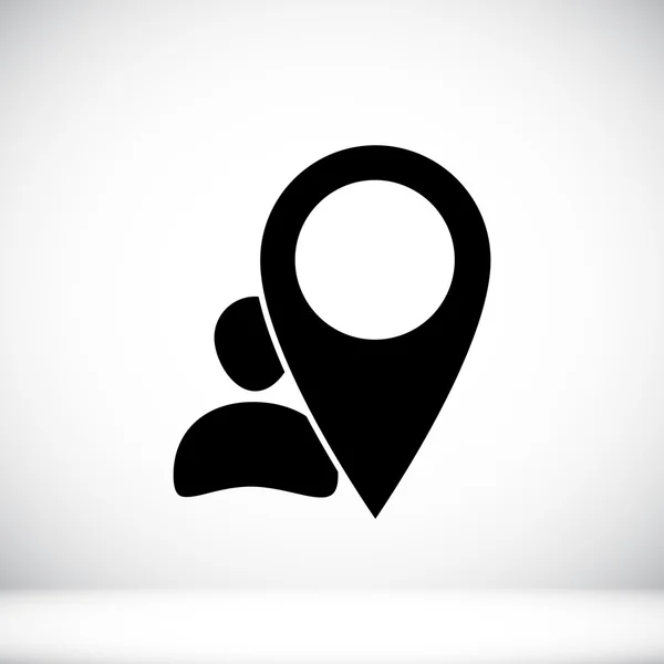 Icono de ubicación del usuario — Archivo Imágenes Vectoriales