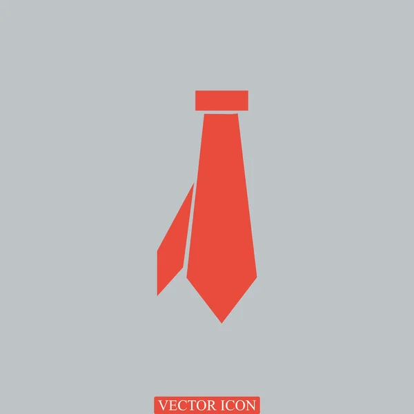 Cravate d'affaires icône plate — Image vectorielle