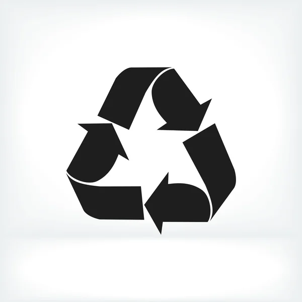 Recycle teken pictogram van pijlen — Stockvector