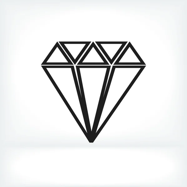 Diamantpärla ikon — Stock vektor