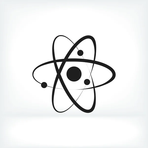 Atoom, nucleus teken pictogram — Stockvector