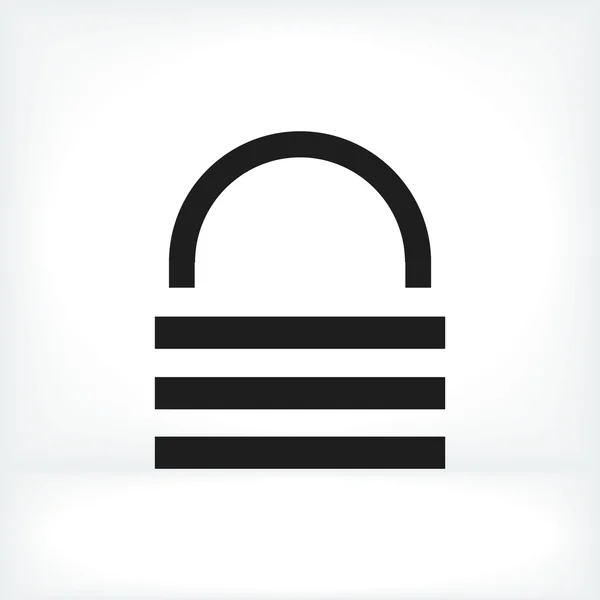 Sicherheitsschloss-Symbol — Stockvektor