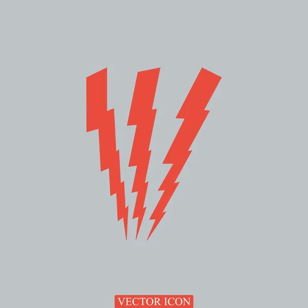 Lightning bots flat icon — Stock Vector