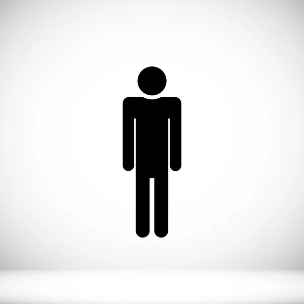 Icône de personne masculine — Image vectorielle