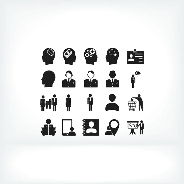 Business people flat icons